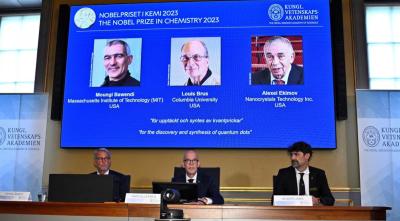 Novel Chemistry prize winners, 2023 photo